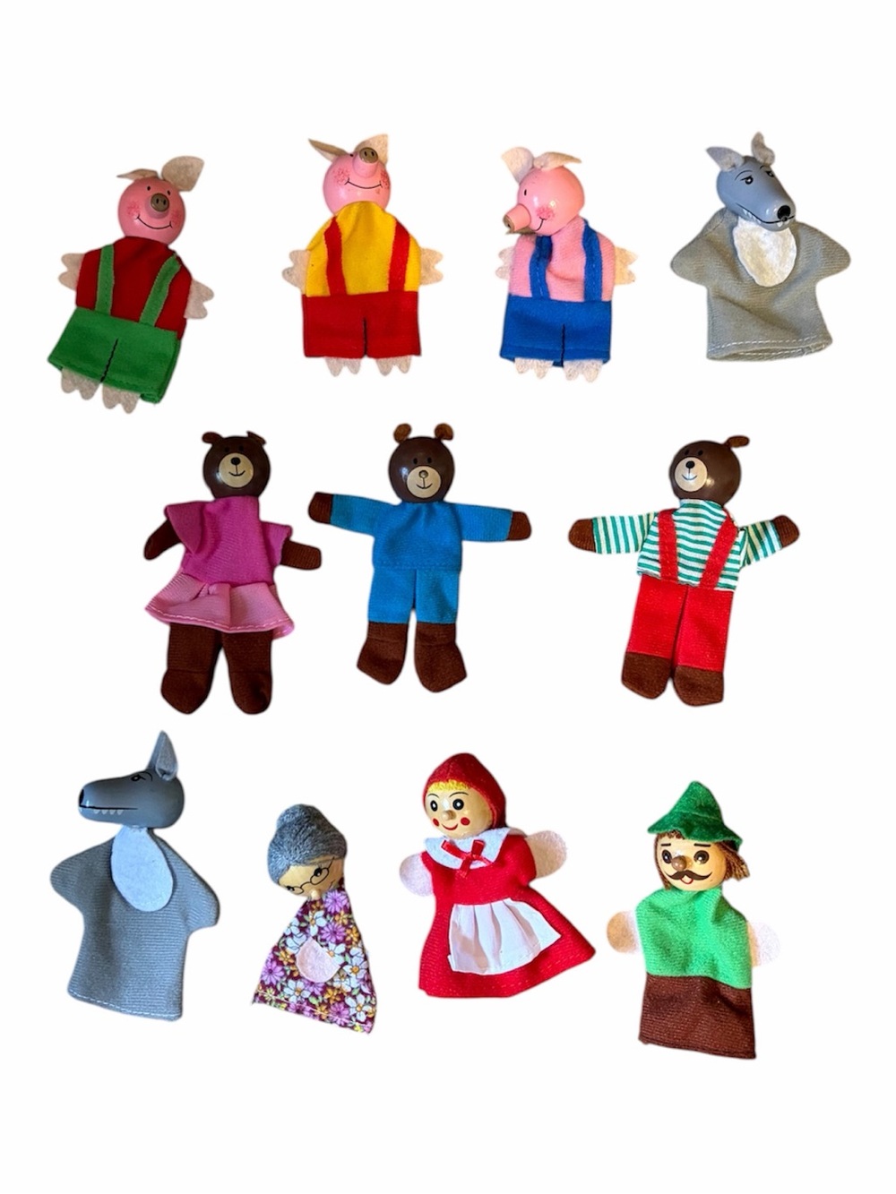 Vintage Storytelling Finger Puppets 11 Pc Fairy Tale Set
Educational Toy